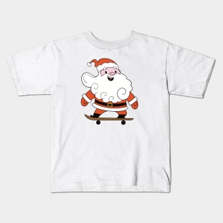 Skateboard Santa Kids T-Shirt